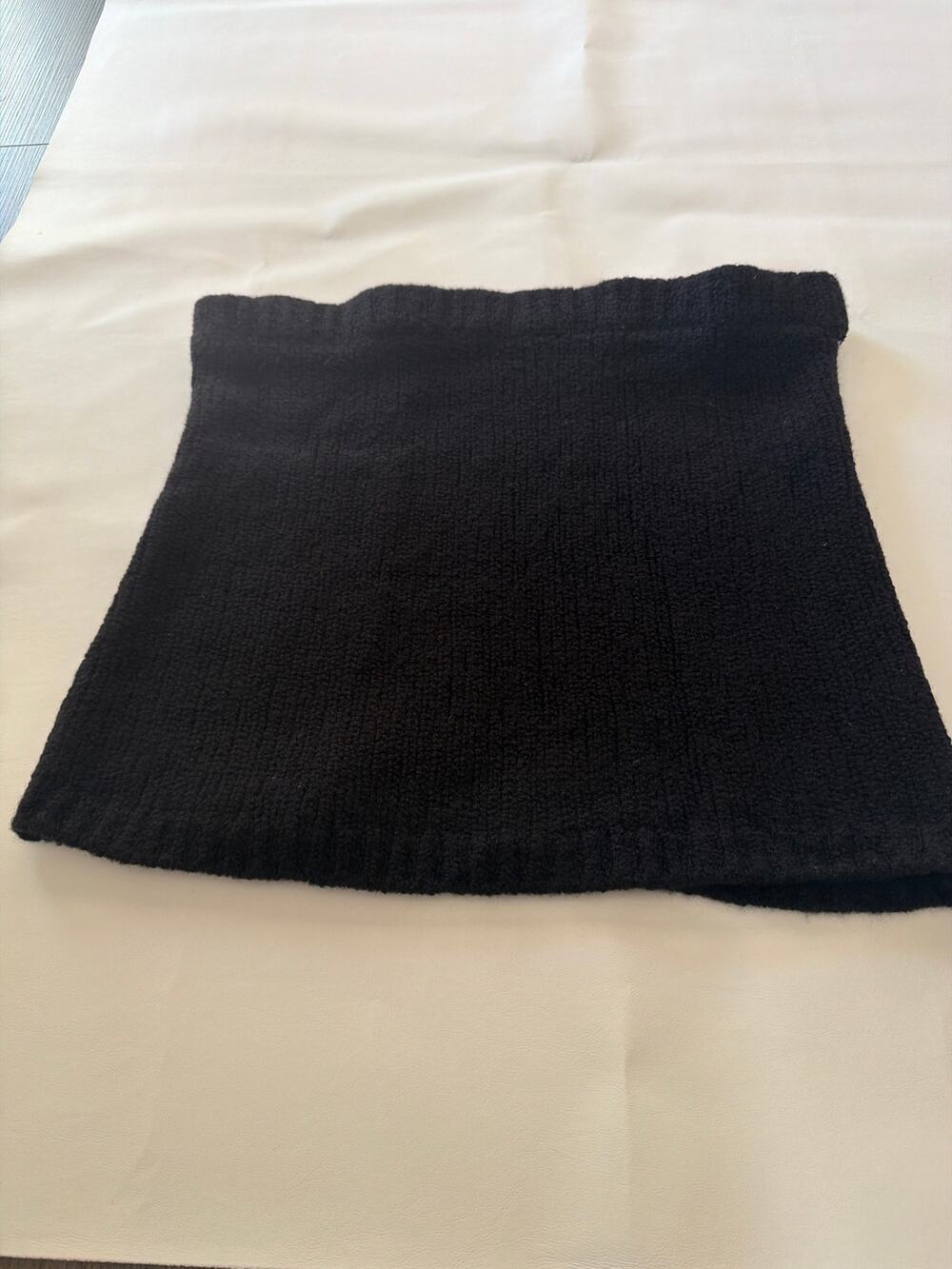 Flat White medium pencil skirt in black knit material